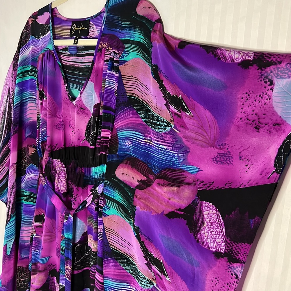 Yumi Kim Silk Kimono Sleeve Dress/Cover Up - Picture 6 of 13